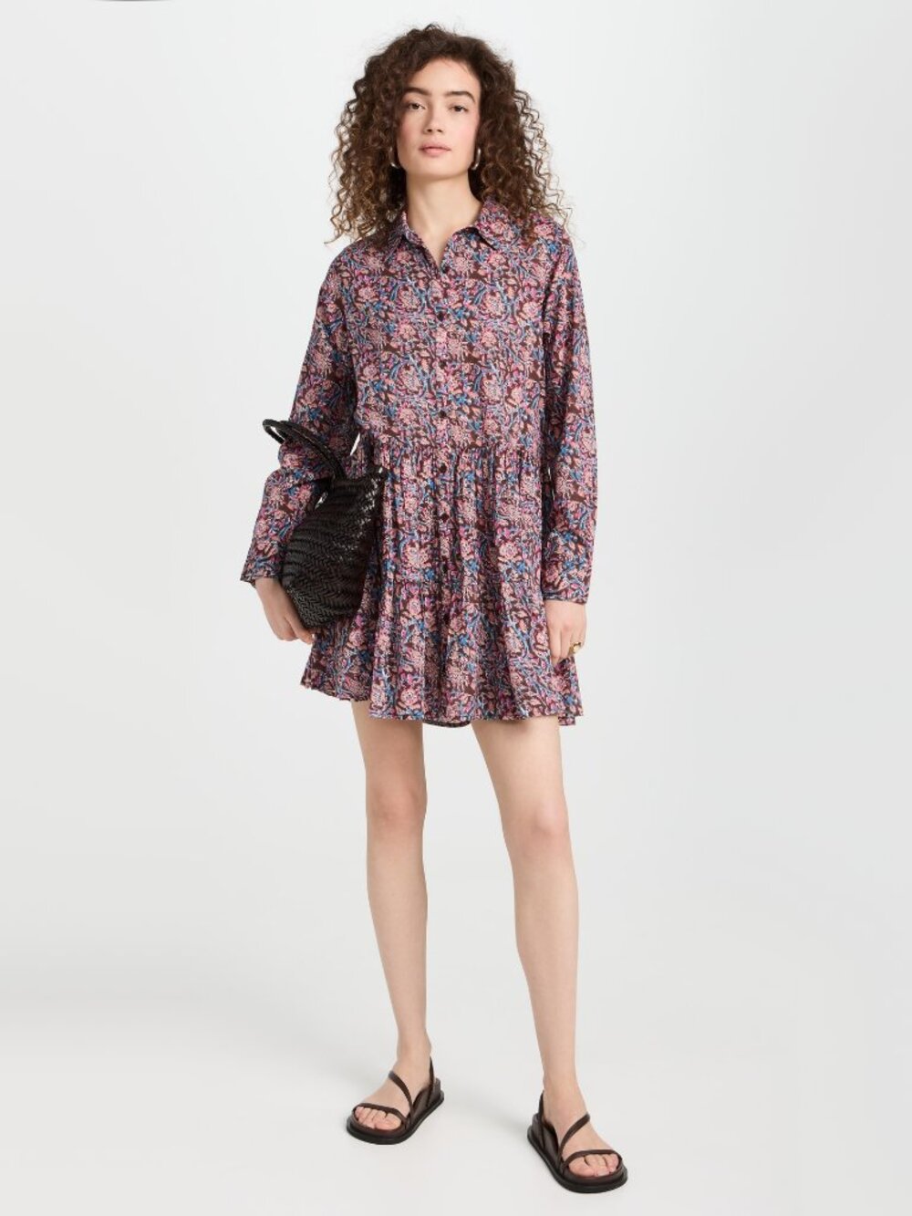 Apiece Apart "Anna" Shirtdress in "Bella Floral", fits like size 12?